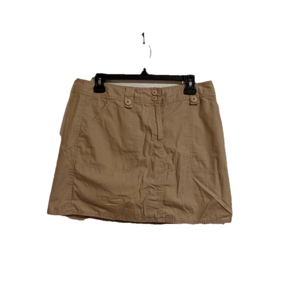 New York & Company Tan Cotton Skirt